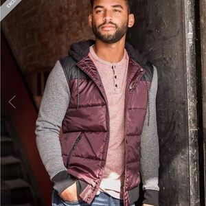 Men’s size Large, hooded puffer Jacket. Dept West